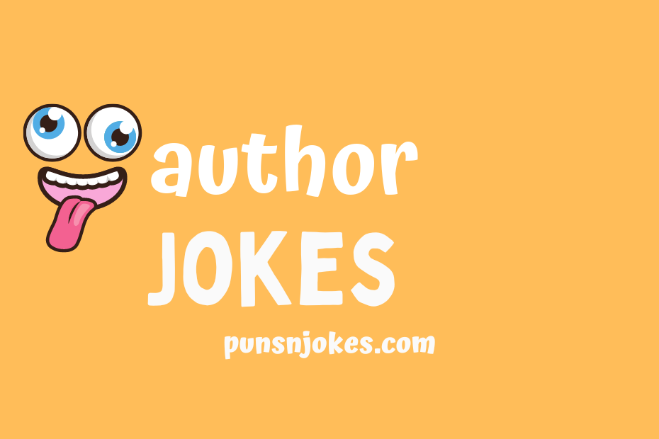 funny author jokes