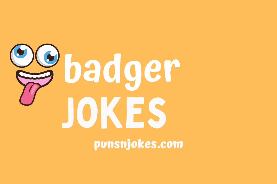 funny badger jokes
