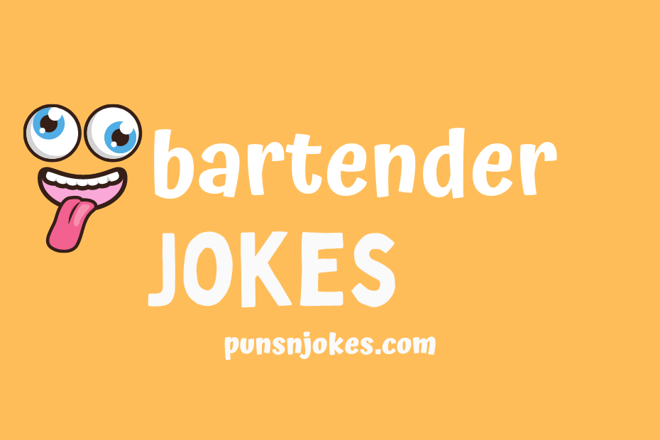 funny bartender jokes