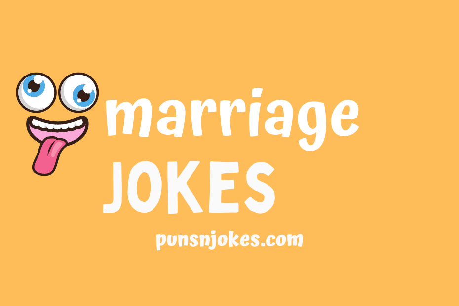 funny marriage jokes