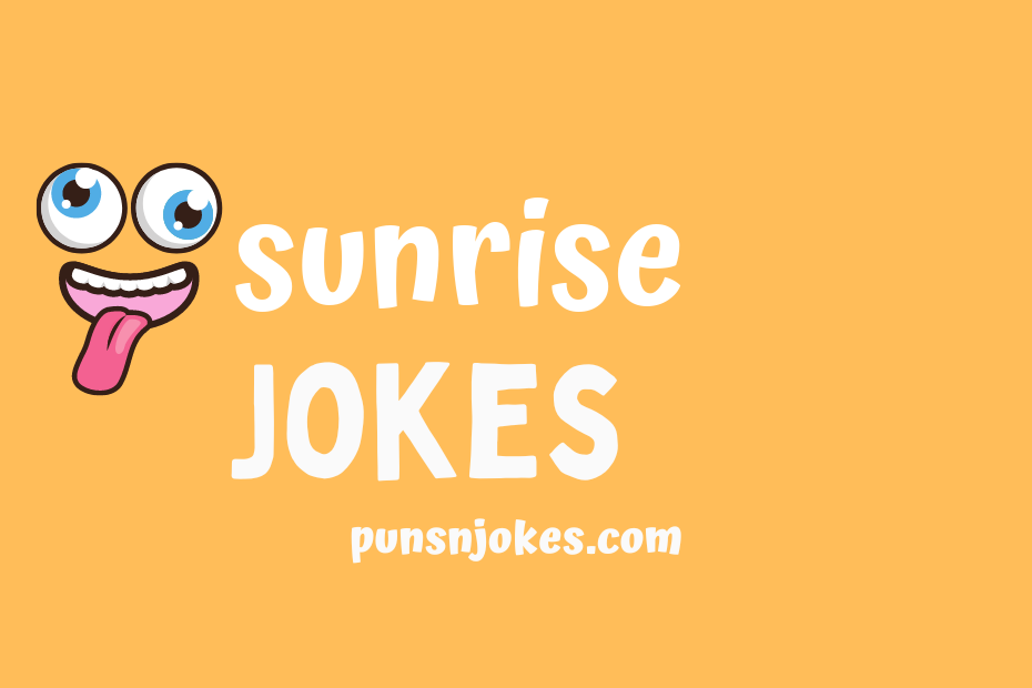 funny sunrise jokes